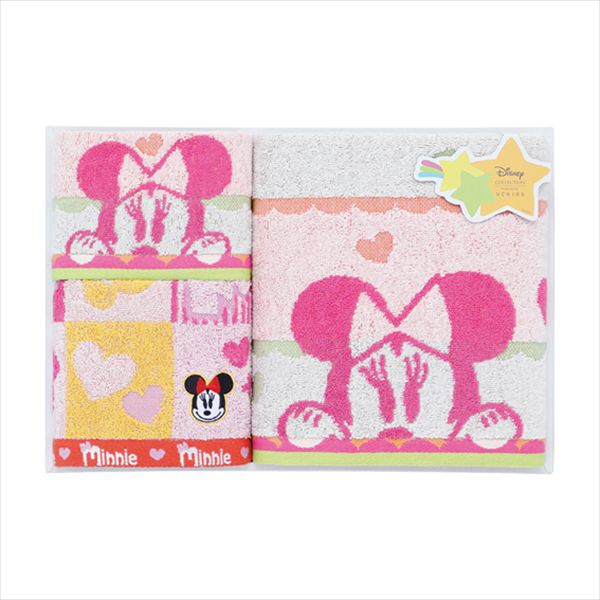 ディズニー ミニーマウス タオルセット WR50879-P 内祝 内祝い お祝 御祝 記念品 出産内祝い プレゼント 快気祝い 粗供養 引出物