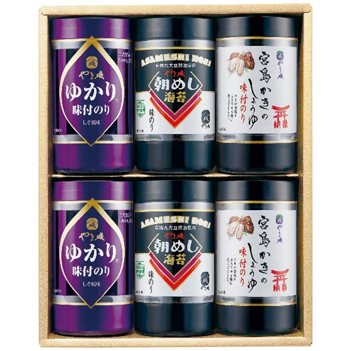 送料無料 やま磯 味付海苔カップ詰合せ VC-6KG ※（注）沖縄・離島は配達不可 全国送料無料 お歳暮 ギフト 早割 御歳暮 2025 御見舞 お見舞い お取り寄せ グルメスイーツ