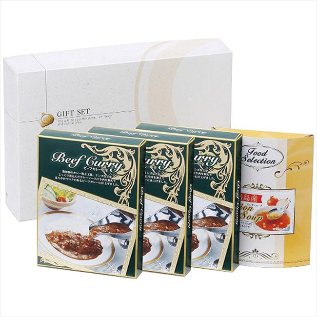■商品紹介：オリジナルブレンドの香辛料をベースに、チャツネ、リンゴ等のフルーツの爽やかな酸味で整えたカレーソースに玉葱・人参等の野菜と牛肉を加えたビーフカレーと玉ねぎの名産地、淡路島で採れた糖度の高い「フルーツ玉ねぎ」を使用して作った玉ねぎスープの詰合せです。 ■商品内容：ビーフカレー150g(レギュラー)3箱・淡路島産フルーツたまねぎのスープ(6.2g×2袋)1箱 ■商品パッケージサイズ：29×6×20cm メーカー希望小売価格はメーカーカタログに基づいて掲載しています ■さまざまなギフトアイテムをご用意しております。 内祝　内祝い　お祝い返し　ウェディングギフト　ブライダルギフト　引き出物　引出物　結婚引き出物　結婚引出物　結婚内祝い　出産内祝い命名内祝い　入園内祝い　入学内祝い　卒園内祝い　卒業内祝い　就職内祝い　新築内祝い　引越し内祝い　快気内祝い　開店内祝い　二次会披露宴　お祝い　御祝　結婚式　結婚祝い　出産祝い　初節句　七五三　入園祝い　入学祝い　卒園祝い　卒業祝い　成人式　就職祝い　昇進祝い新築祝い　上棟祝い　引っ越し祝い　引越し祝い　開店祝い　退職祝い　快気祝い　全快祝い　初老祝い　還暦祝い　古稀祝い　喜寿祝い　傘寿祝い米寿祝い　卒寿祝い　白寿祝い　長寿祝い　金婚式　銀婚式　ダイヤモンド婚式　結婚記念日　ギフト　ギフトセット　セット　詰め合わせ　贈答品　お返しお礼　御礼　ごあいさつ　ご挨拶　御挨拶　プレゼント　お見舞い　お見舞御礼　お餞別　引越し　引越しご挨拶　記念日　誕生日　父の日　母の日　敬老の日記念品　卒業記念品　定年退職記念品　ゴルフコンペ　コンペ景品　景品　賞品　粗品　お香典返し　香典返し　志　満中陰志　弔事　会葬御礼　法要法要引き出物　法要引出物　法事　法事引き出物　法事引出物　忌明け　四十九日　七七日忌明け志　一周忌　三回忌　回忌法要　偲び草　粗供養　初盆供物　お供え　お中元　御中元　お歳暮　御歳暮　お年賀　御年賀　残暑見舞い　年始挨拶　ボーリング大会　景品　レミパン　ゼリー　スターバックス千疋屋　結婚式　そうめん　ローラアシュレイ　プリン　話題　ディズニー　カタログギフト　ティファール　ビタクラフト　ステンレスタンブラー　リラックマのし無料　メッセージカード無料　ラッピング無料 ギフトにぴったりのアイテムをご紹介！贈り物に悩んでいる方へ、心温まるギフトアイテムを取り揃えました。高品質な食品、ふわふわのタオル、美しい食器、そしてセンスあふれる雑貨まで、幅広いラインナップであなたの大切な人への思いを伝えます。 特徴 高品質：厳選された素材と丁寧な製造工程で作られた商品ばかり。どれも長く愛用いただけます。 多用途：どんなシーンでも使える万能アイテムが揃っています。誕生日、結婚祝い、新築祝いなど、さまざまな場面に最適です。 デザイン：シンプルで洗練されたデザインから、カラフルで個性的なものまで、多彩なバリエーションをご用意。 お手頃価格：高品質ながら手ごろな価格で、コストパフォーマンスも抜群。おすすめの用途とシーン 誕生日プレゼント：大切な人の特別な日を祝うために、実用的かつ心温まるギフトを。食品やタオルは、日常で役立つアイテムとして喜ばれます。 結婚祝い：新しい生活を始めるカップルに、美しい食器やおしゃれな雑貨を。幸せな家庭を築くお手伝いができます。 新築祝い：新しい家に引っ越した友人や家族へ、インテリアにぴったりの雑貨や実用的なタオルを。快適な生活をサポートします。 お返しギフト：感謝の気持ちを込めて、おしゃれで実用的なアイテムを。食品はもちろん、使い心地の良いタオルや美しい食器も喜ばれます。 季節の贈り物：お中元やお歳暮、季節の挨拶として、季節に合ったギフトを。夏には涼しげな雑貨、冬には温かみのあるタオルや食品が最適です。 贈る相手に合わせたおすすめ グルメな方へ：美味しい食品を贈れば、食卓が一層華やかに。特別な時間を演出します。 家庭的な方へ：ふわふわのタオルや使いやすい食器で、日常生活に彩りを。 オシャレな方へ：センスあふれる雑貨で、インテリアを一層魅力的に。 まとめ あなたの気持ちを込めたギフト選びをお手伝いします。どれも心を込めて選んだアイテムばかりです。大切な人への贈り物として、自信を持っておすすめします。 商品概要 [分類] 以下のような商品をお探しの方にオススメです。スイーツ スィーツ スウィーツ Sweets ケーキ お菓子 洋菓子 デザート おやつ 小腹対策 食品 食べ物 / チョコレートケーキ チョコレート ガトーショコラ チーズケーキ 生菓子 生ケーキ ベイクドチーズケーキ [評価・マスコミ] ランキング1位のおすすめ(お勧め オススメ) インスタ映え SNS 評判 今話題の人気商品 [サービス] 以下のサービスをご利用いだだけます。不可の場合あり。お取り寄せ 全国配送 全国発送 オーダー 注文 デリバリー 取寄せ 宅配 ネット通販 持ち運び可 / 送料無料 送料込み 無料ギフト対応 日持ち長い 長期保存 賞味期限が長い 名入れ 当日発送 お急ぎ便 即日配送 即日発送 翌日配送 翌日発送 前日に買う あす楽 明日楽 即納 翌日 あす着 明日届く 配送日指定可 冷凍保存可 冷凍保管 冷凍便 ギフトラッピング ギフト対応 予約 メッセージ付き 有料メッセージカード 有料お誕生日カード ホワイトデー当日お届け可能 [パッケージ] 　 以下のような包装でお届けします。詰め合わせ セット アソート 化粧箱入り ラッピング不要 個包装 小分け 手提げ袋（有償） 2重梱包 [デザイン] 以下のようなイメージをお求めの方におすすめです。お洒落 可愛い ゴージャス 高級感 プレミアム サプライズ感 美しい インパクト 面白い 珍しい 希少 驚き シンプル 上品 スタイリッシュ エレガント モダン [ご用途] 工夫次第で様々な用途でご利用いただけます。贈り物 プレゼント ギフト プチギフト 贈答品 お祝い 御祝い 退職祝い 内祝い 出産祝い 出産内祝い 入学祝い 卒業祝い ご褒美 手土産 お土産 お使い物 お返し お礼 ご挨拶 ご進物 お配り 配る ばらまき バレンタインデー バレンタインデイ ヴァレンタイン 友チョコ 義理チョコ 本命チョコ 逆チョコ バレンタインチョコ ホワイトデー ホワイトデイ ホワイトデーのお返し 七五三 ひな祭り こどもの日 ハロウィン クリスマス お中元 お年賀 ウインターギフト 御中元 御歳暮 サマーギフト 残暑見舞い お歳暮 母の日 父の日 敬老の日 敬老会記念品 敬老会 結婚祝い 結婚内祝い 結婚記念日 結婚式二次会 二次会のプチギフト 結婚披露宴の引き出物 引き菓子 ウエディングパーティー 成人祝い 長寿祝い 還暦祝い 古希祝い 古稀祝い 喜寿祝い 傘寿祝い 米寿祝い 卒寿祝い 白寿祝い 紀寿祝い 百寿祝い 成人式 セレモニー イベント 内祝い 快気祝い 快気内祝い 出産内祝い 出産祝い 記念日 お返し ご進物 御使い物 お礼 ご挨拶 御礼 ご祝儀 祝儀の品 お使い物 ノベルティー 粗品 景品 長寿 法事 法要 仏事 年忌法事 志 粗供養 供養返し 香典返し 満中陰志 御供え お供え 御供物 弔事 七五三 ひな祭り 入学祝い 卒業祝い 卒園祝い 退職祝い 入社祝い 成人式 成人式のお祝い 朝食 食事代わり ティータイム ブレイクタイム ホームパーティー クリスマスケーキ 誕生日プレゼント 誕生祝い バースデーケーキ 学校 会社 職場 法人 取引先 部活 イベント サークル 介護施設 [おすすめの方] 以下のような様々なお客様にお喜びいただいております。10代 20代 30代 40代 50代 60代 70代 80代 90代 100歳以上 お母さん お父さん ママ パパ 兄弟姉妹 彼氏 彼女 恋人 義理の母 叔父さん 親戚の お嬢さん 大家族 家族 赤ちゃん 祖父 祖母 叔父 叔母 孫 おじいちゃん おばあちゃん じいじ ばあば 夫 旦那 妻 奥様 お嫁さん 奥さん 親 両親 娘 同僚 友達 仲間 友人 親友 上司 部下 先輩 後輩 お世話になった方 恩師 先生 大人数 女友達 法人 女性 男性 大人 子ども 子供用 小学生 中学生 高校生 男の子 女の子 辛党 甘党 甘いものが苦手 高齢者 お年寄り [その他おすすめ] 以下のような商品に興味のある方にもオススメです。大量 大量購入 財布に優しい 大人数 業務用 大量スイーツ お試し コスパ良い /オリジナルブレンドの香辛料をベースに、チャツネ、リンゴ等のフルーツの爽やかな酸味で整えたカレーソースに玉葱・人参等の野菜と牛肉を加えたビーフカレーと玉ねぎの名産地、淡路島で採れた糖度の高い「フルーツ玉ねぎ」を使用して作った玉ねぎスープの詰合せです。