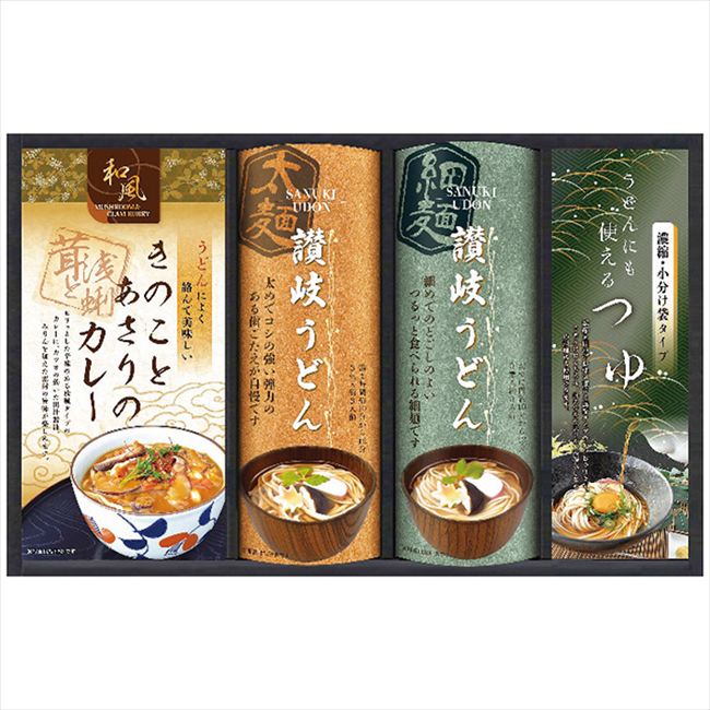 ■商品紹介：日本三大うどんのひとつ「讃岐うどん」をカレーうどんで美味しく食べられるセットです。オリジナルのうどん用のカレーで、簡単うどんをお召し上がりください。 ■商品内容：讃岐うどん300g(太麺・細麺)・うどん用きのことあさりのカレー200g各1袋・麺つゆ(濃縮タイプ)20ml×5袋 ■商品パッケージサイズ：34.5×4.3×22.5cm メーカー希望小売価格はメーカーカタログに基づいて掲載しています ■さまざまなギフトアイテムをご用意しております。 内祝　内祝い　お祝い返し　ウェディングギフト　ブライダルギフト　引き出物　引出物　結婚引き出物　結婚引出物　結婚内祝い　出産内祝い命名内祝い　入園内祝い　入学内祝い　卒園内祝い　卒業内祝い　就職内祝い　新築内祝い　引越し内祝い　快気内祝い　開店内祝い　二次会披露宴　お祝い　御祝　結婚式　結婚祝い　出産祝い　初節句　七五三　入園祝い　入学祝い　卒園祝い　卒業祝い　成人式　就職祝い　昇進祝い新築祝い　上棟祝い　引っ越し祝い　引越し祝い　開店祝い　退職祝い　快気祝い　全快祝い　初老祝い　還暦祝い　古稀祝い　喜寿祝い　傘寿祝い米寿祝い　卒寿祝い　白寿祝い　長寿祝い　金婚式　銀婚式　ダイヤモンド婚式　結婚記念日　ギフト　ギフトセット　セット　詰め合わせ　贈答品　お返しお礼　御礼　ごあいさつ　ご挨拶　御挨拶　プレゼント　お見舞い　お見舞御礼　お餞別　引越し　引越しご挨拶　記念日　誕生日　父の日　母の日　敬老の日記念品　卒業記念品　定年退職記念品　ゴルフコンペ　コンペ景品　景品　賞品　粗品　お香典返し　香典返し　志　満中陰志　弔事　会葬御礼　法要法要引き出物　法要引出物　法事　法事引き出物　法事引出物　忌明け　四十九日　七七日忌明け志　一周忌　三回忌　回忌法要　偲び草　粗供養　初盆供物　お供え　お中元　御中元　お歳暮　御歳暮　お年賀　御年賀　残暑見舞い　年始挨拶　ボーリング大会　景品　レミパン　ゼリー　スターバックス千疋屋　結婚式　そうめん　ローラアシュレイ　プリン　話題　ディズニー　カタログギフト　ティファール　ビタクラフト　ステンレスタンブラー　リラックマのし無料　メッセージカード無料　ラッピング無料 ギフトにぴったりのアイテムをご紹介！贈り物に悩んでいる方へ、心温まるギフトアイテムを取り揃えました。高品質な食品、ふわふわのタオル、美しい食器、そしてセンスあふれる雑貨まで、幅広いラインナップであなたの大切な人への思いを伝えます。 特徴 高品質：厳選された素材と丁寧な製造工程で作られた商品ばかり。どれも長く愛用いただけます。 多用途：どんなシーンでも使える万能アイテムが揃っています。誕生日、結婚祝い、新築祝いなど、さまざまな場面に最適です。 デザイン：シンプルで洗練されたデザインから、カラフルで個性的なものまで、多彩なバリエーションをご用意。 お手頃価格：高品質ながら手ごろな価格で、コストパフォーマンスも抜群。おすすめの用途とシーン 誕生日プレゼント：大切な人の特別な日を祝うために、実用的かつ心温まるギフトを。食品やタオルは、日常で役立つアイテムとして喜ばれます。 結婚祝い：新しい生活を始めるカップルに、美しい食器やおしゃれな雑貨を。幸せな家庭を築くお手伝いができます。 新築祝い：新しい家に引っ越した友人や家族へ、インテリアにぴったりの雑貨や実用的なタオルを。快適な生活をサポートします。 お返しギフト：感謝の気持ちを込めて、おしゃれで実用的なアイテムを。食品はもちろん、使い心地の良いタオルや美しい食器も喜ばれます。 季節の贈り物：お中元やお歳暮、季節の挨拶として、季節に合ったギフトを。夏には涼しげな雑貨、冬には温かみのあるタオルや食品が最適です。 贈る相手に合わせたおすすめ グルメな方へ：美味しい食品を贈れば、食卓が一層華やかに。特別な時間を演出します。 家庭的な方へ：ふわふわのタオルや使いやすい食器で、日常生活に彩りを。 オシャレな方へ：センスあふれる雑貨で、インテリアを一層魅力的に。 まとめ あなたの気持ちを込めたギフト選びをお手伝いします。どれも心を込めて選んだアイテムばかりです。大切な人への贈り物として、自信を持っておすすめします。 商品概要 [分類] 以下のような商品をお探しの方にオススメです。スイーツ スィーツ スウィーツ Sweets ケーキ お菓子 洋菓子 デザート おやつ 小腹対策 食品 食べ物 / チョコレートケーキ チョコレート ガトーショコラ チーズケーキ 生菓子 生ケーキ ベイクドチーズケーキ [評価・マスコミ] ランキング1位のおすすめ(お勧め オススメ) インスタ映え SNS 評判 今話題の人気商品 [サービス] 以下のサービスをご利用いだだけます。不可の場合あり。お取り寄せ 全国配送 全国発送 オーダー 注文 デリバリー 取寄せ 宅配 ネット通販 持ち運び可 / 送料無料 送料込み 無料ギフト対応 日持ち長い 長期保存 賞味期限が長い 名入れ 当日発送 お急ぎ便 即日配送 即日発送 翌日配送 翌日発送 前日に買う あす楽 明日楽 即納 翌日 あす着 明日届く 配送日指定可 冷凍保存可 冷凍保管 冷凍便 ギフトラッピング ギフト対応 予約 メッセージ付き 有料メッセージカード 有料お誕生日カード ホワイトデー当日お届け可能 [パッケージ] 　 以下のような包装でお届けします。詰め合わせ セット アソート 化粧箱入り ラッピング不要 個包装 小分け 手提げ袋（有償） 2重梱包 [デザイン] 以下のようなイメージをお求めの方におすすめです。お洒落 可愛い ゴージャス 高級感 プレミアム サプライズ感 美しい インパクト 面白い 珍しい 希少 驚き シンプル 上品 スタイリッシュ エレガント モダン [ご用途] 工夫次第で様々な用途でご利用いただけます。贈り物 プレゼント ギフト プチギフト 贈答品 お祝い 御祝い 退職祝い 内祝い 出産祝い 出産内祝い 入学祝い 卒業祝い ご褒美 手土産 お土産 お使い物 お返し お礼 ご挨拶 ご進物 お配り 配る ばらまき バレンタインデー バレンタインデイ ヴァレンタイン 友チョコ 義理チョコ 本命チョコ 逆チョコ バレンタインチョコ ホワイトデー ホワイトデイ ホワイトデーのお返し 七五三 ひな祭り こどもの日 ハロウィン クリスマス お中元 お年賀 ウインターギフト 御中元 御歳暮 サマーギフト 残暑見舞い お歳暮 母の日 父の日 敬老の日 敬老会記念品 敬老会 結婚祝い 結婚内祝い 結婚記念日 結婚式二次会 二次会のプチギフト 結婚披露宴の引き出物 引き菓子 ウエディングパーティー 成人祝い 長寿祝い 還暦祝い 古希祝い 古稀祝い 喜寿祝い 傘寿祝い 米寿祝い 卒寿祝い 白寿祝い 紀寿祝い 百寿祝い 成人式 セレモニー イベント 内祝い 快気祝い 快気内祝い 出産内祝い 出産祝い 記念日 お返し ご進物 御使い物 お礼 ご挨拶 御礼 ご祝儀 祝儀の品 お使い物 ノベルティー 粗品 景品 長寿 法事 法要 仏事 年忌法事 志 粗供養 供養返し 香典返し 満中陰志 御供え お供え 御供物 弔事 七五三 ひな祭り 入学祝い 卒業祝い 卒園祝い 退職祝い 入社祝い 成人式 成人式のお祝い 朝食 食事代わり ティータイム ブレイクタイム ホームパーティー クリスマスケーキ 誕生日プレゼント 誕生祝い バースデーケーキ 学校 会社 職場 法人 取引先 部活 イベント サークル 介護施設 [おすすめの方] 以下のような様々なお客様にお喜びいただいております。10代 20代 30代 40代 50代 60代 70代 80代 90代 100歳以上 お母さん お父さん ママ パパ 兄弟姉妹 彼氏 彼女 恋人 義理の母 叔父さん 親戚の お嬢さん 大家族 家族 赤ちゃん 祖父 祖母 叔父 叔母 孫 おじいちゃん おばあちゃん じいじ ばあば 夫 旦那 妻 奥様 お嫁さん 奥さん 親 両親 娘 同僚 友達 仲間 友人 親友 上司 部下 先輩 後輩 お世話になった方 恩師 先生 大人数 女友達 法人 女性 男性 大人 子ども 子供用 小学生 中学生 高校生 男の子 女の子 辛党 甘党 甘いものが苦手 高齢者 お年寄り [その他おすすめ] 以下のような商品に興味のある方にもオススメです。大量 大量購入 財布に優しい 大人数 業務用 大量スイーツ お試し コスパ良い /日本三大うどんのひとつ「讃岐うどん」をカレーうどんで美味しく食べられるセットです。オリジナルのうどん用のカレーで、簡単うどんをお召し上がりください。