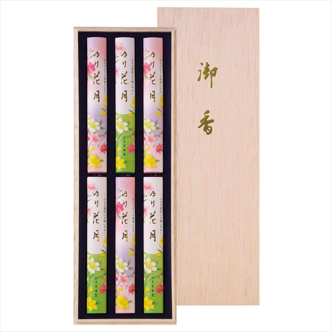 乐天商城 - 孔官堂 御香ゆり花月6入 IK727-08-06 内祝 内祝い お祝 御祝 記念品 出産内祝い プレゼント 快気祝い 粗供養 引出物