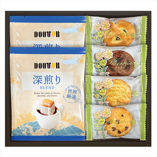 Other - ドトールコーヒと4種類のクッキー詰合せ JDT-05 内祝 内祝い お祝 御祝 記念品 出産内祝い プレゼント 快気祝い 粗供養 引出物