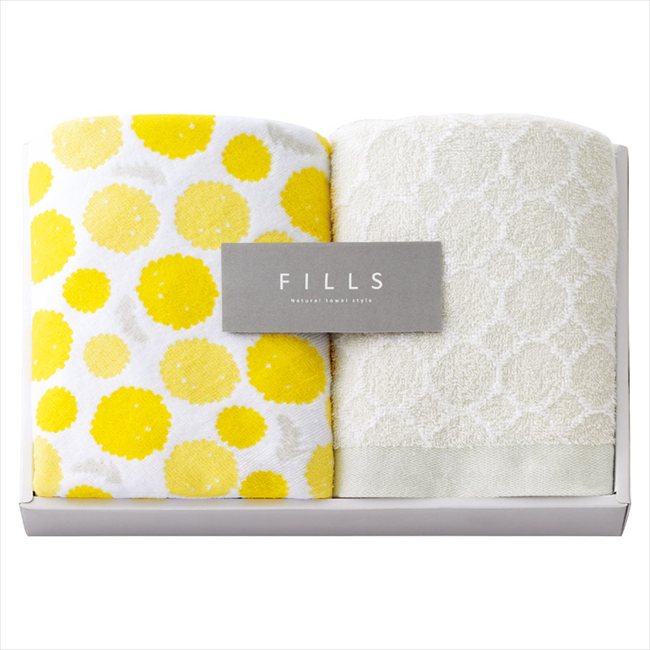 FILLS フェイスタオル2P ダンデライオン・モロッカン F-50102/4 内祝 内祝い お祝 御祝 記念品 出産内祝い プレゼント 快気祝い 粗供養 引出物