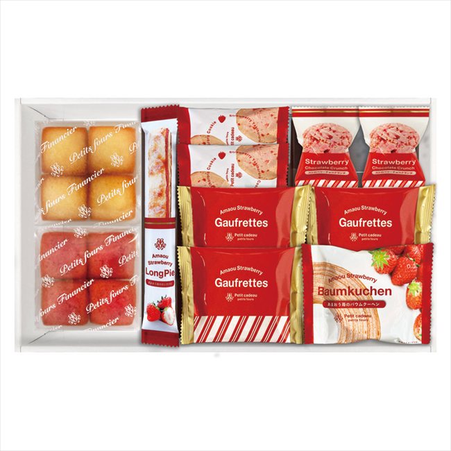 あまおう苺バウムクーヘン&プチガトー ギフトボックス FAS-15 内祝 内祝い お祝 御祝 記念品 出産内祝い プレゼント 快気祝い 粗供養 引出物