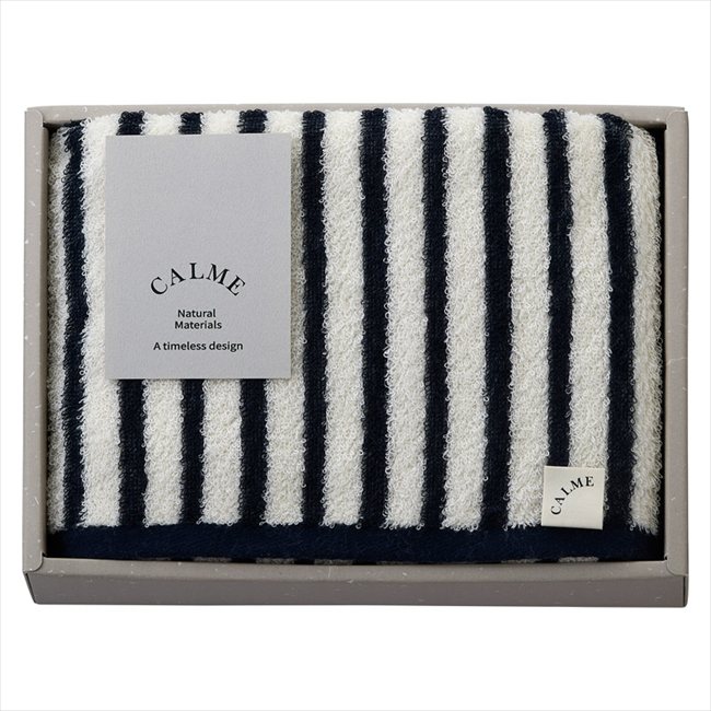 CALME Bamboo フェイスタオル ネイビー CM2515 NV/BR 内祝 内祝い お祝 御祝 記念品 出産内祝い プレゼント 快気祝い 粗供養 引出物
