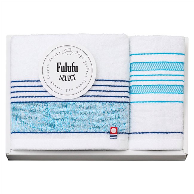 今治 Fulufu SELECT（フルフセレクト） フェイスタオル&ウォッシュタオル F-90150 内祝 内祝い お祝 御祝 記念品 出産内祝い プレゼント 快気祝い 粗供養 引出物