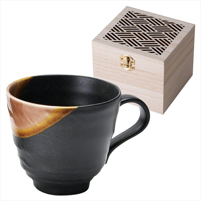 釉彩 マグ（木箱入） 赤 YYS-1051A/B 内祝 内祝い お祝 御祝 記念品 出産内祝い プレゼント 快気祝い 粗供養 引出物