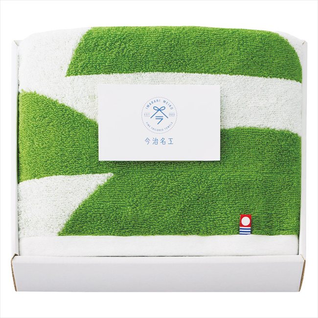 今治 今治名工 フェイスタオル グリーン I-77204/2/3 内祝 内祝い お祝 御祝 記念品 出産内祝い プレゼント 快気祝い 粗供養 引出物