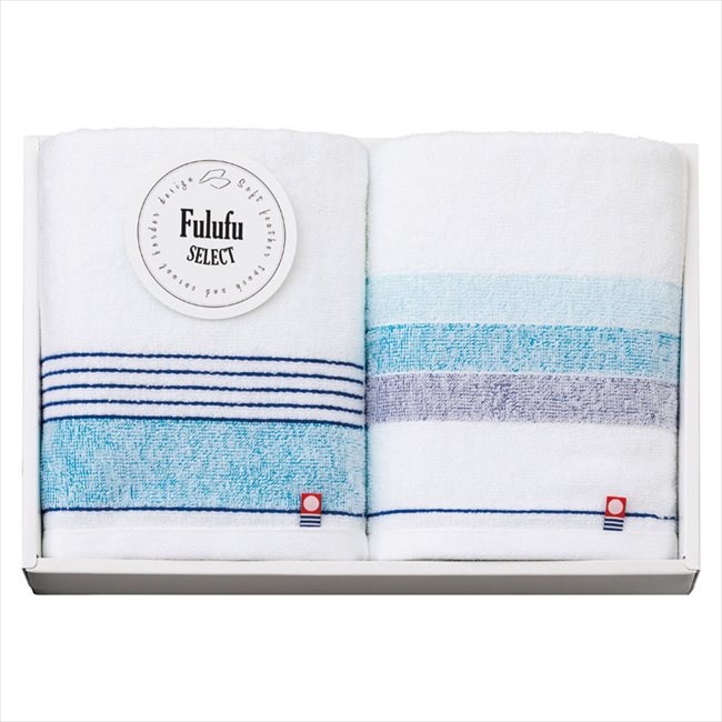 今治 Fulufu SELECT（フルフセレクト） フェイスタオル2P F-90200 内祝 内祝い お祝 御祝 記念品 出産内祝い プレゼント 快気祝い 粗供養 引出物