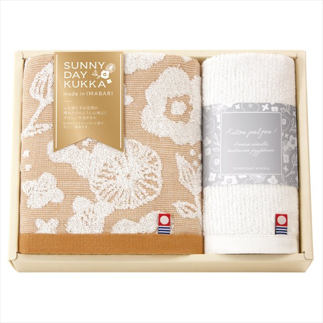 サニーデイクッカ 日本製 愛媛今治 フェイスタオル&ハンドタオル 69020 内祝 内祝い お祝 御祝 記念品 出産内祝い プレゼント 快気祝い 粗供養 引出物