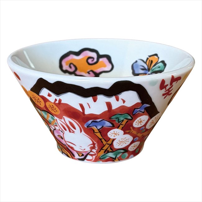 夕立窯 富士日記 反り丼 小 赤 YK873 内祝 内祝い お祝 御祝 記念品 出産内祝い プレゼント 快気祝い 粗供養 引出物