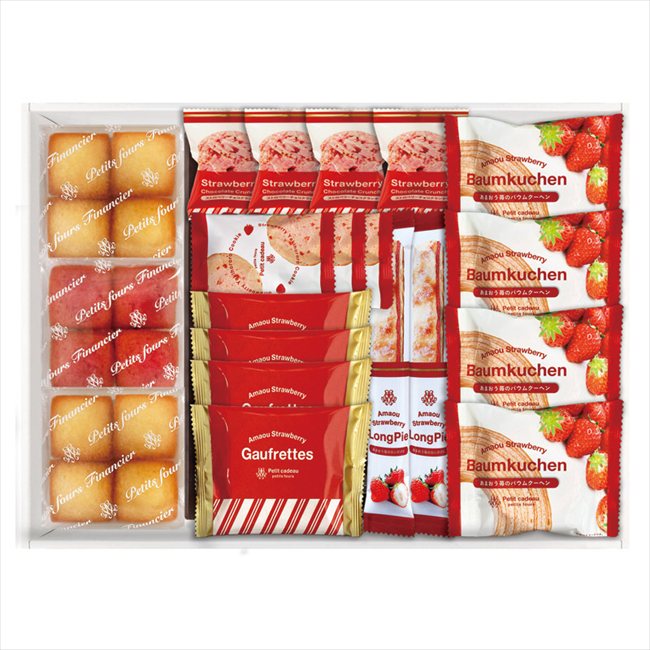 あまおう苺バウムクーヘン&プチガトー ギフトボックス FAS-30 内祝 内祝い お祝 御祝 記念品 出産内祝い プレゼント 快気祝い 粗供養 引出物
