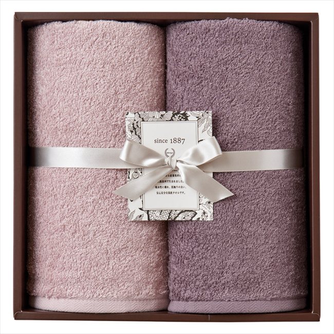 オウチツカイ スリムバスタオル2P スモーキーロゼ/チャコールブラウン OT-2640-WG/PC 内祝 内祝い お祝 御祝 記念品 出産内祝い プレゼント 快気祝い 粗供養 引出物