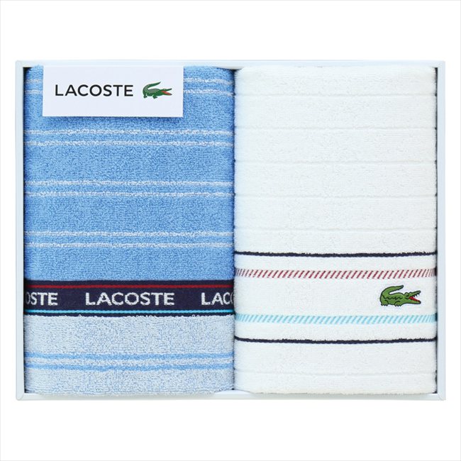 ラコステ Lシュルファス スポーツタオル2P LS30177 内祝 内祝い お祝 御祝 記念品 出産内祝い プレゼント 快気祝い 粗供養 引出物