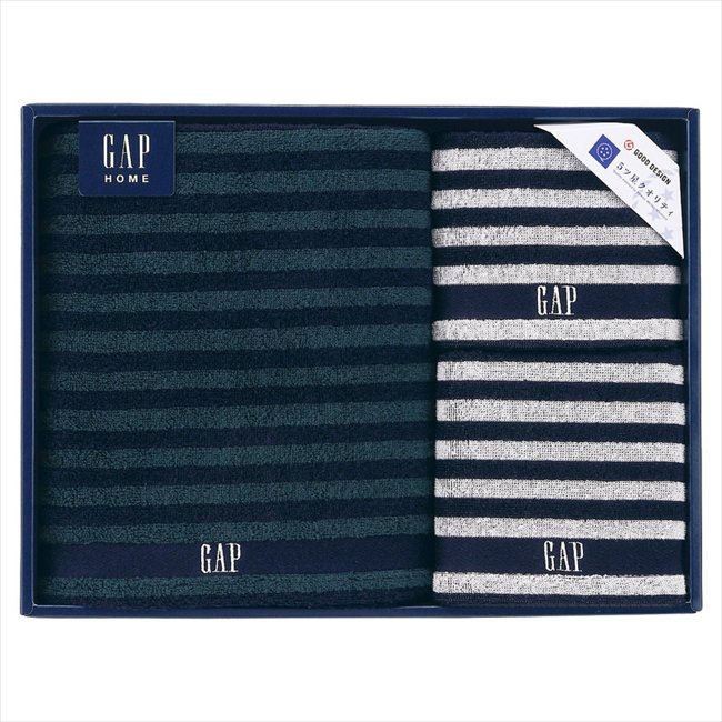 GAP HOME NEW ボーダーギフト タオルセット 54-3049500 内祝 内祝い お祝 御祝 記念品 出産内祝い プレゼント 快気祝い 粗供養 引出物