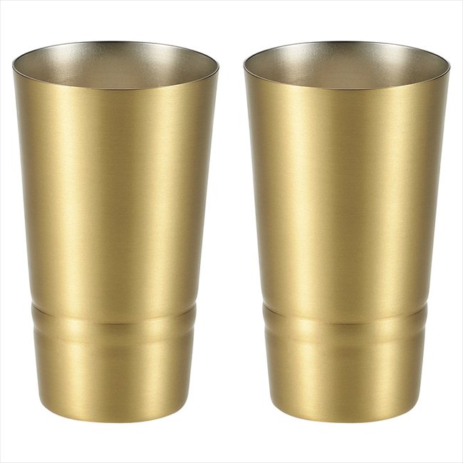 食楽工房 シンプルライン 真鍮製 ビアカップ160ml ペア BSS-20L-2P 内祝 内祝い お祝 御祝 記念品 出産内祝い プレゼント 快気祝い 粗供養 引出物
