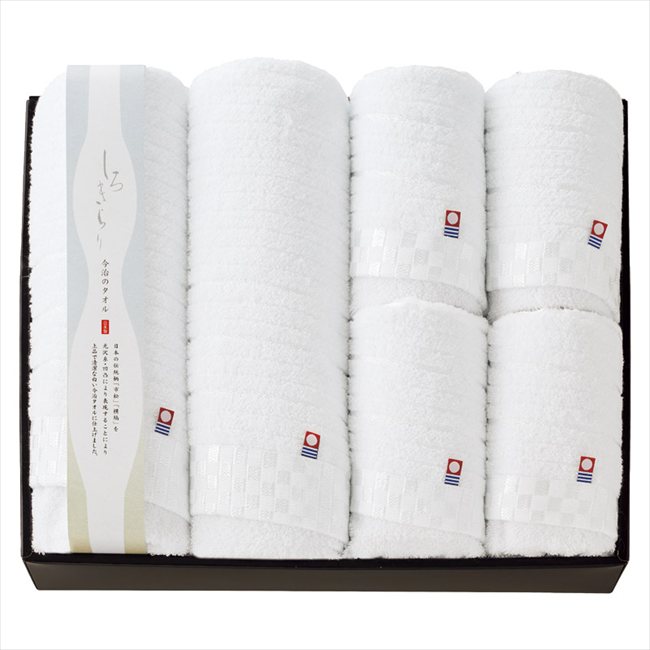 今治 しろきらり バスタオル2P&フェイスタオル4P S-51100 内祝 内祝い お祝 御祝 記念品 出産内祝い プレゼント 快気祝い 粗供養 引出物