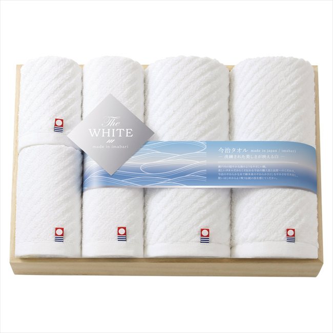 今治 ザ ホワイト 日本製 タオルセット（木箱入） 65501 内祝 内祝い お祝 御祝 記念品 出産内祝い プレゼント 快気祝い 粗供養 引出物
