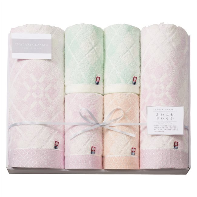 今治クラシック ふわもち甘撚り タオルセット ICFM-1007 内祝 内祝い お祝 御祝 記念品 出産内祝い プレゼント 快気祝い 粗供養 引出物