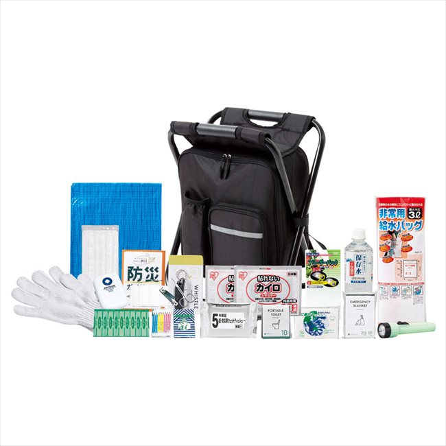 イス型リュック防災17点セット1000E 9-1000E 内祝 内祝い お祝 御祝 記念品 出産内祝い プレゼント 快気祝い 粗供養 引出物