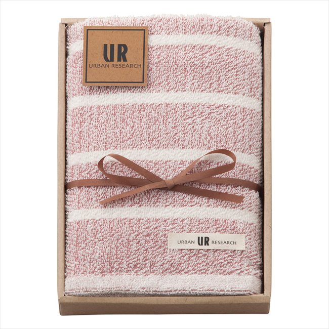 乐天商城 - アーバンリサーチ フェイスタオル レッド UR2310RD/BL 内祝 内祝い お祝 御祝 記念品 出産内祝い プレゼント 快気祝い 粗供養 引出物