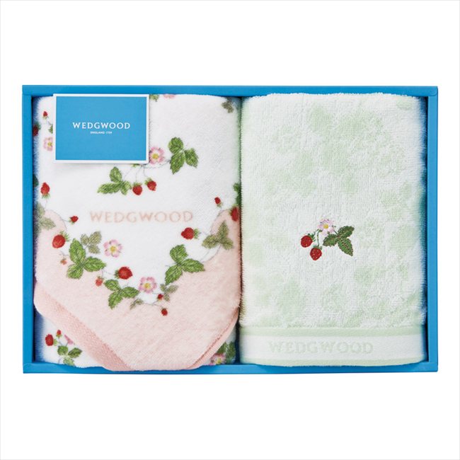 ウェッジウッド ワイルドストロベリー フェイスタオル2P ピンク TT84205656P/G 内祝 内祝い お祝 御祝 記念品 出産内祝い プレゼント 快気祝い 粗供養 引出物