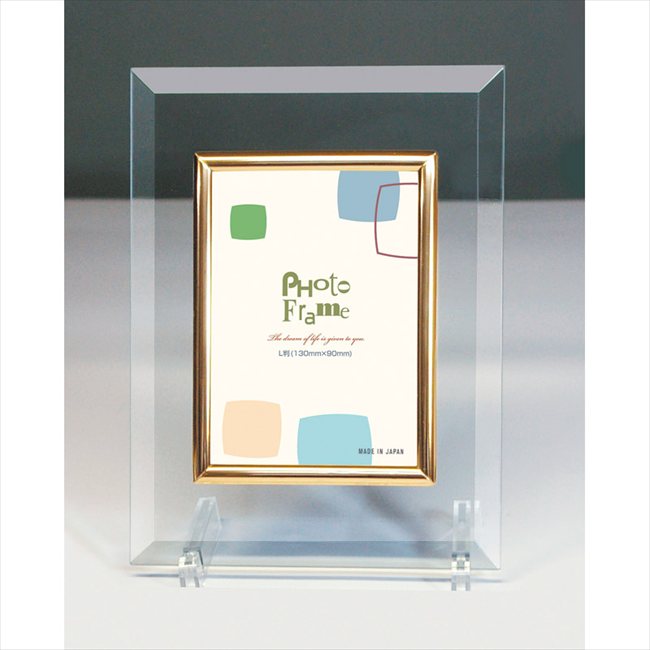 クリスタルフォトフレーム L版 19321 内祝 内祝い お祝 御祝 記念品 出産内祝い プレゼント 快気祝い 粗供養 引出物