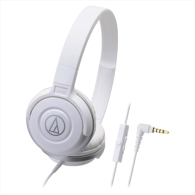 オーディオテクニカ マイク付きポータブルヘッドホン ホワイト ATH-S100iS BK/WH 内祝 内祝い お祝 御祝 記念品 出産内祝い プレゼント 快気祝い 粗供養 引出物