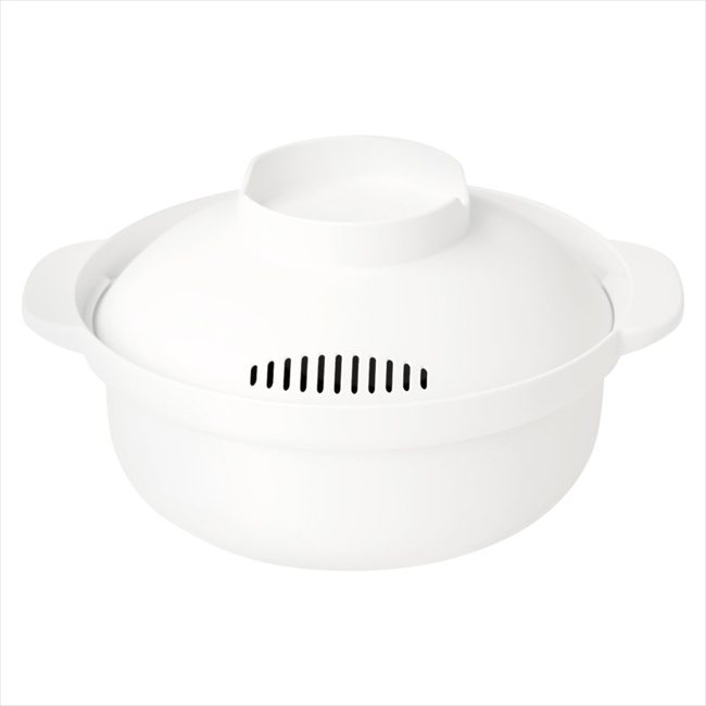 Rakuten - &NE nikii レンジポット Recopo（レコポ） ホワイト NIM-205-WH/GY/BK 内祝 内祝い お祝 御祝 記念品 出産内祝い プレゼント 快気祝い 粗供養 引出物