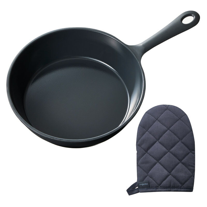 プレフェリート アルミスキレット・ミトンセット ネイビーグレー PRE18-TGSET/TNSET 内祝 内祝い お祝 御祝 記念品 出産内祝い プレゼント 快気祝い 粗供養 引出物