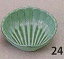 1-323-4貝型鉢 ヒワグリーン