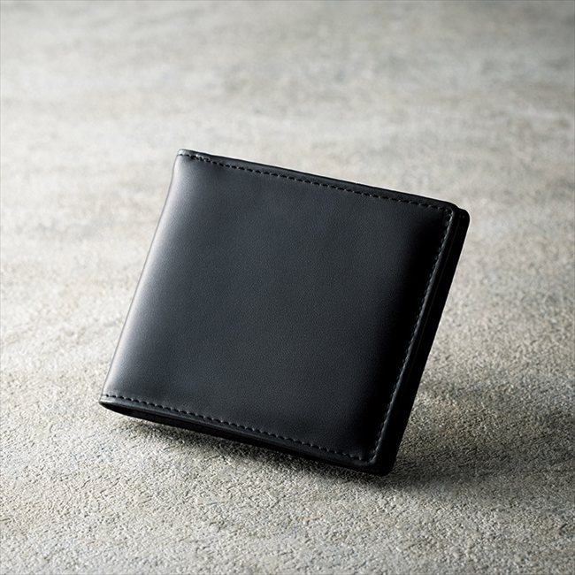 カンサイセレクション メンズ二つ折り財布（ブラック） S-KSM993063BK 内祝 内祝い お祝 御祝 記念品 出産内祝い プレゼント 快気祝い 粗供養 引出物