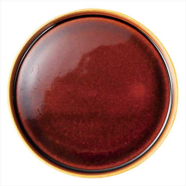 信楽焼 〈Deepbreath〉 23cm切立プレート（1P） キャラメル DB-9c 内祝 内祝い お祝 御祝 記念品 出産内祝い プレゼント 快気祝い 粗供養 引出物