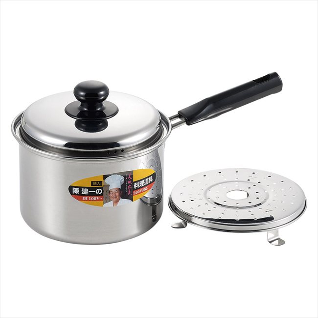 陳建一 IH対応片手兼用鍋16cm（目皿付） CK-069R 内祝 内祝い お祝 御祝 記念品 出産内祝い プレゼント 快気祝い 粗供養 引出物