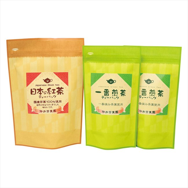 0 鹿児島紅茶&一番煎茶ティーバッグ詰合せ LTP1-35 内祝 内祝い お祝 御祝 記念品 出産内祝い プレゼント 快気祝い 粗供養 引出物