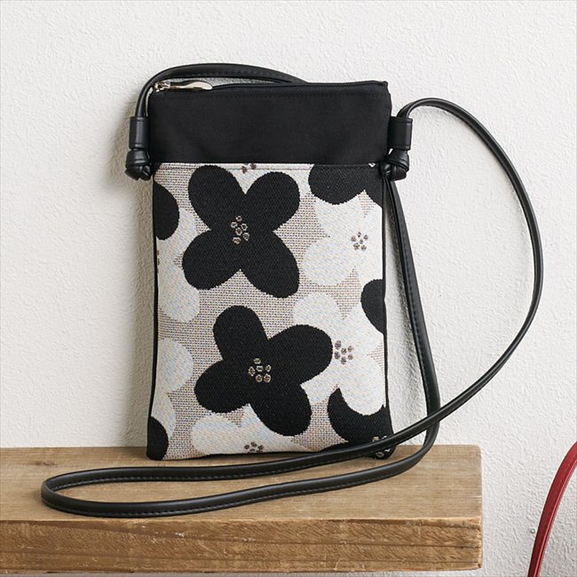 0 尾州織スマホポシェット ブラック PFV-4008BK 内祝 内祝い お祝 御祝 記念品 出産内祝い プレゼント 快気祝い 粗供養 引出物