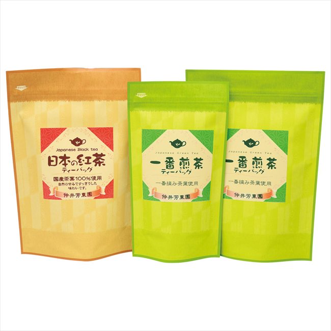 0 鹿児島紅茶&一番煎茶ティーバッグ詰合せ LTP1-40 内祝 内祝い お祝 御祝 記念品 出産内祝い プレゼント 快気祝い 粗供養 引出物