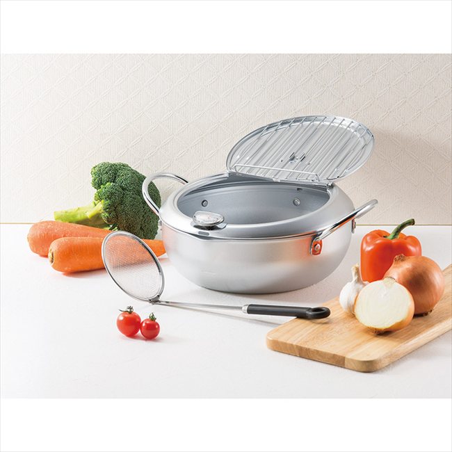 味楽亭2 フタ付天ぷら鍋24cm（カス揚げ付） 7041146 内祝 内祝い お祝 御祝 記念品 出産内祝い プレゼント 快気祝い 粗供養 引出物