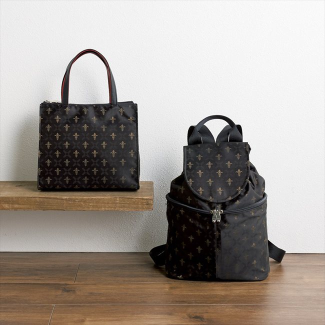 0 桐生ジャガードリュック&手さげ（ブラック） RLU-10000/5001BK 内祝 内祝い お祝 御祝 記念品 出産内祝い プレゼント 快気祝い 粗供養 引出物