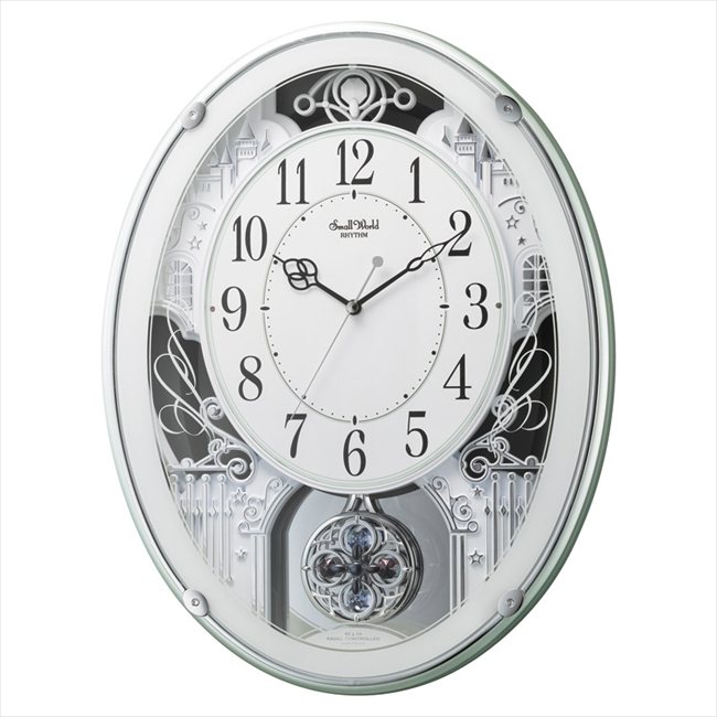 スモールワールド メロディ電波掛時計 4MN523RH05 内祝 内祝い お祝 御祝 記念品 出産内祝い プレゼント 快気祝い 粗供養 引出物
