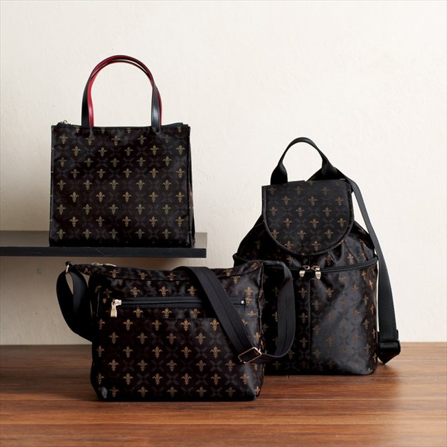 0 桐生ジャガードバッグ3点セット（ブラック） RLU-501＋100＋101B 内祝 内祝い お祝 御祝 記念品 出産内祝い プレゼント 快気祝い 粗供養 引出物