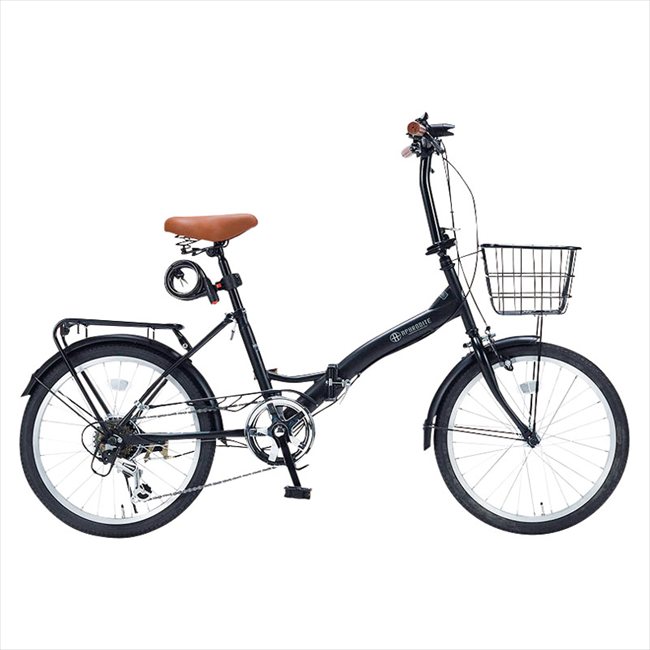 マイパラス 〈BRANCHE〉 20インチ折畳自転車（6段ギア付） マットブラック MF209BK 内祝 内祝い お祝 御祝 記念品 出産内祝い プレゼント 快気祝い 粗供養 引出物