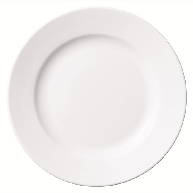 乐天商城 - ビストロ 25.5cmプレート（肉厚） 白磁 25.6×H3.1cm（内径17.5cm） 食器 創作料理 一品料理 多国籍料理 器 アジアン料理 和食器 洋食器 居酒屋 焼肉 中華 などにご利用頂けます