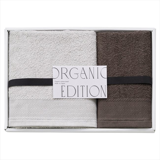オーガニックエディション オーガニックコットン使用国産フェイスタオル&ウォッシュタオル OE1015 内祝 内祝い お祝 御祝 記念品 出産内祝い プレゼント 快気祝い 粗供養 引出物