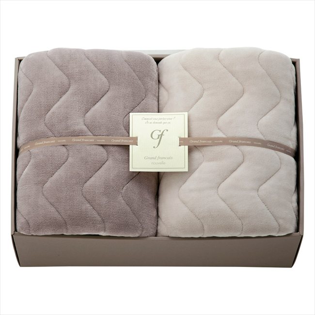 グランフランセヌーベル 吸湿発熱綿入りハイソフトタッチ敷パット2P GFN8107 内祝 内祝い お祝 御祝 記念品 出産内祝い プレゼント 快気祝い 粗供養 引出物