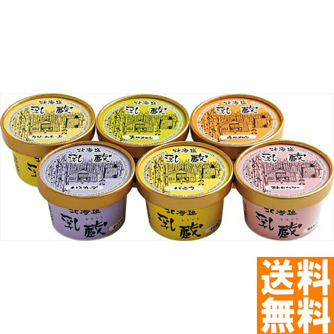 送料無料 乳蔵 北海道アイスクリーム（6個入） ※（注）北海道・沖縄・離島は配達不可 全国送料無料 御歳暮ギフト 早割 お歳暮2024 御見舞 お見舞い お取り寄せ グルメスイーツ