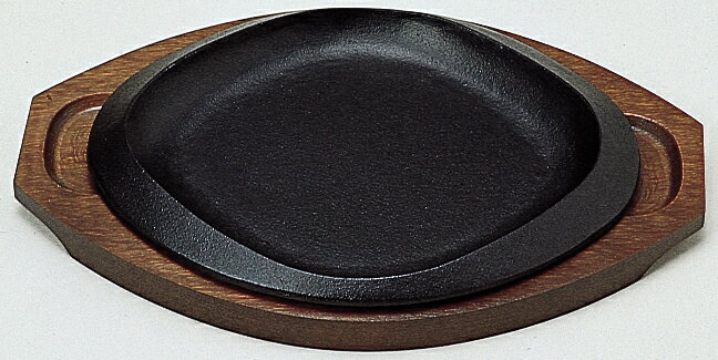 IH/煤气两者对应 - 【IH対応】ステーキ皿　菱丸型　25cm 業務用 キッチン用品 厨房用品 食器 居酒屋 おしゃれ食器 創作料理