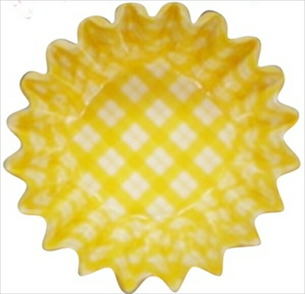 VIVIDケース丸型7号 チェック黄 ◆ご注文単位：1本（500枚入） 業務用 キッチン用品 厨房用品 食器 居酒屋 おしゃれ食器 創作料理