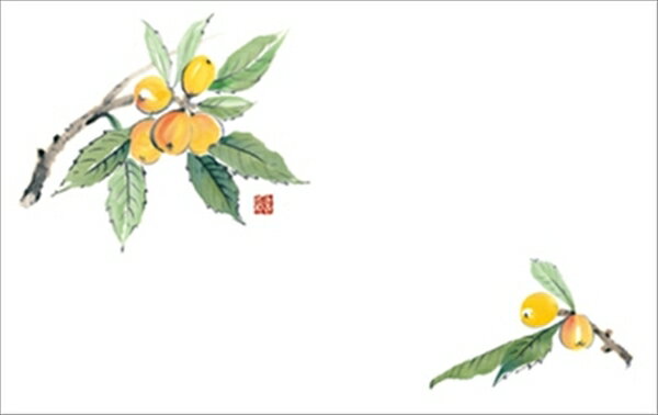 テーブルマット尺3＃232　びわ ◆ご注文単位：1冊（100枚入） 業務用 キッチン用品 厨房用品 食器 居酒..