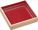 柾目朱WPS-角 本体 194-194 ◆ご注文単位:1袋(15枚入) 業務用 キッチン用品 厨房用品 食器 居酒屋 おしゃれ食器 創作料理